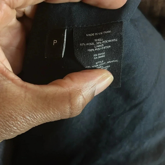 Theory Wool Blend Coat size P- Mid Blue - Flaw - Picture 6 of 9